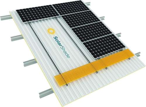 Trapezoidal Pitched Roof - Long Rail System